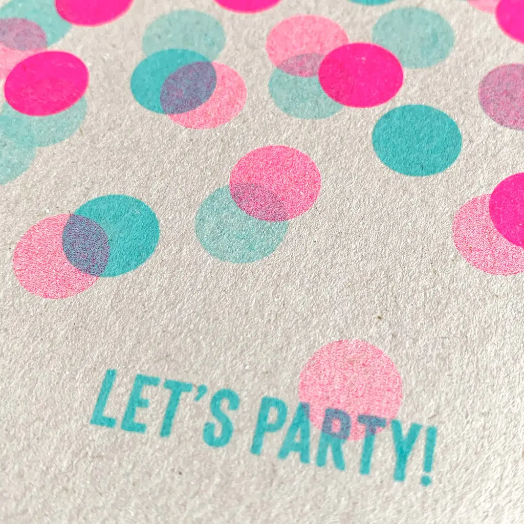 Carte postale Let's party!