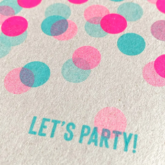Carte postale Let's party!
