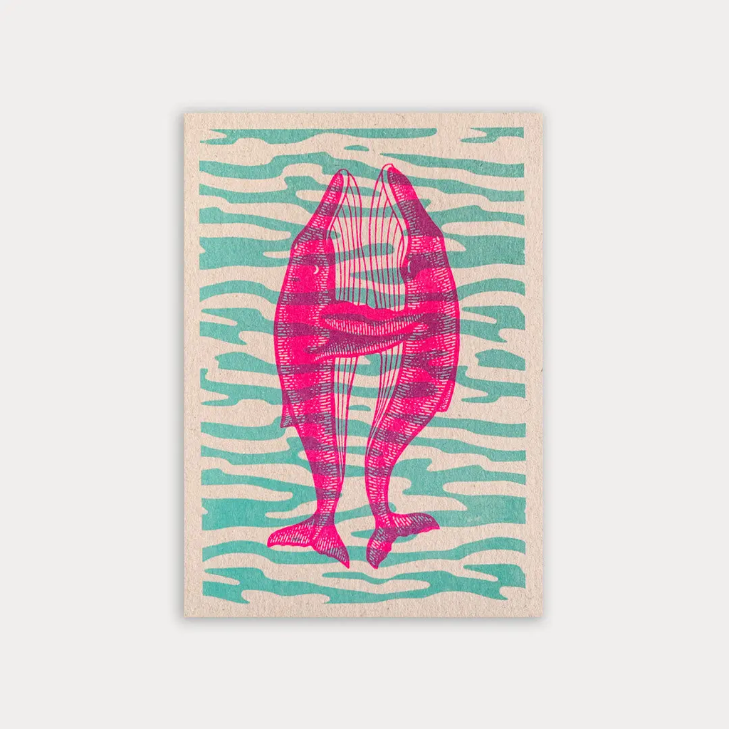 Carte postale Baleines