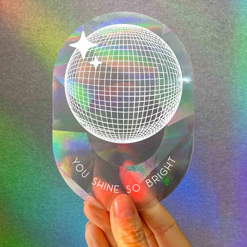 Autocollant créateur d'arc-en-ciel - You shine so bright