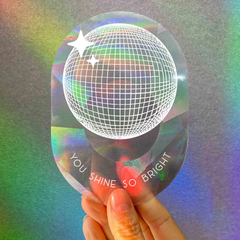 Autocollant créateur d'arc-en-ciel - You shine so bright