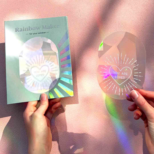 Autocollant créateur d'arc-en-ciel - You are loved