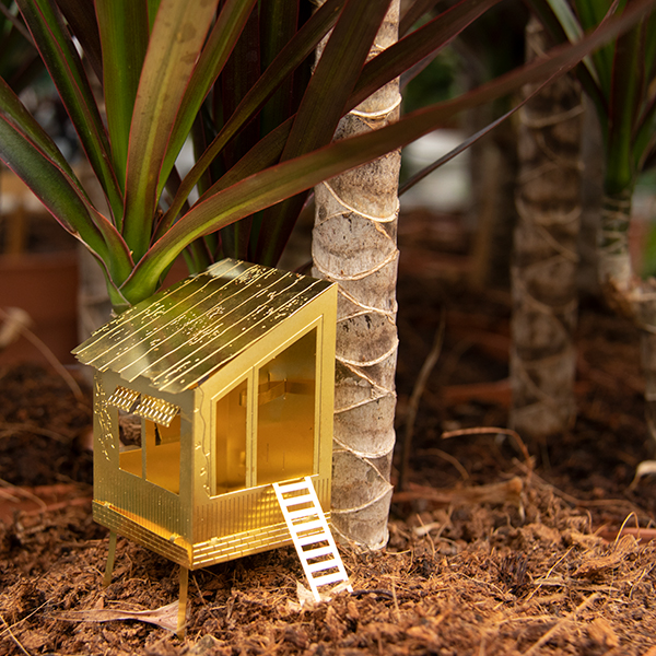 Mini-cabane pour vos plantes