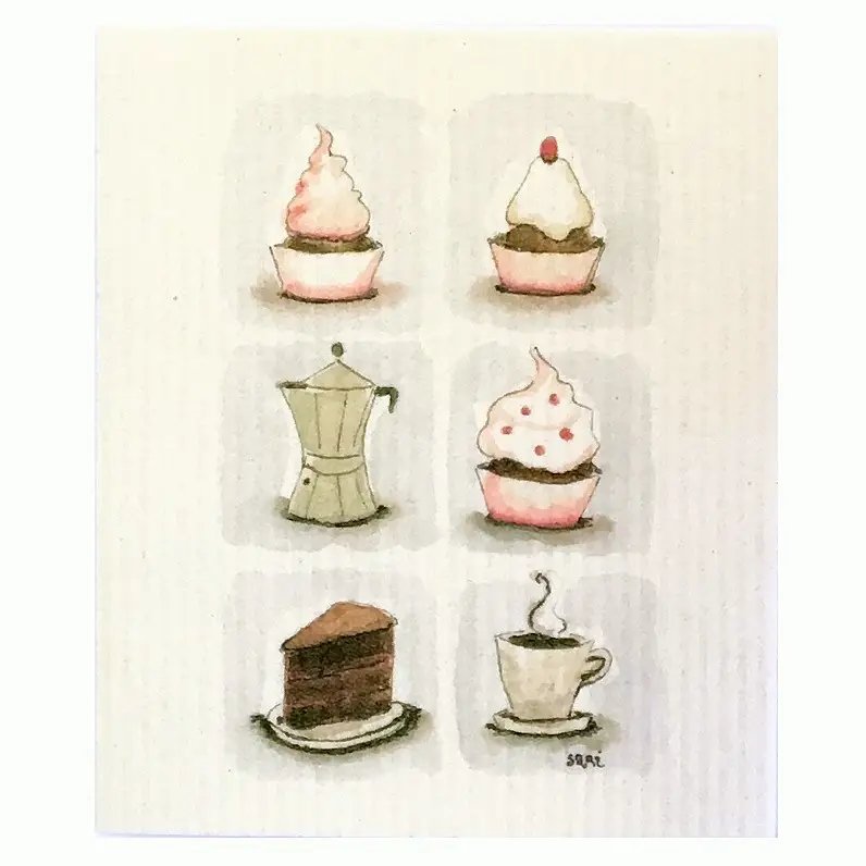 Essuie-tout Cupcake & Café