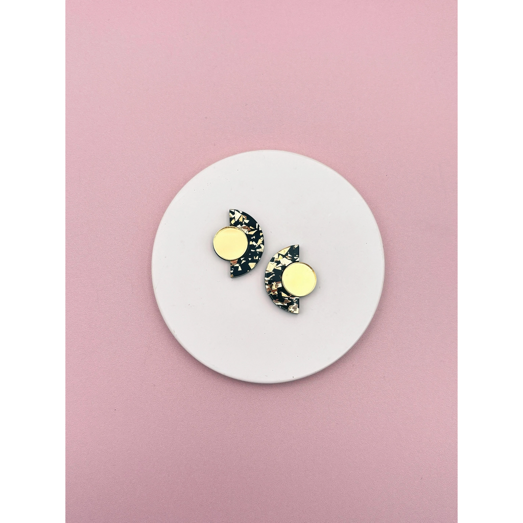 Boucles d'oreilles puces Roseline