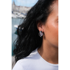 Boucles d'oreilles puces Roseline