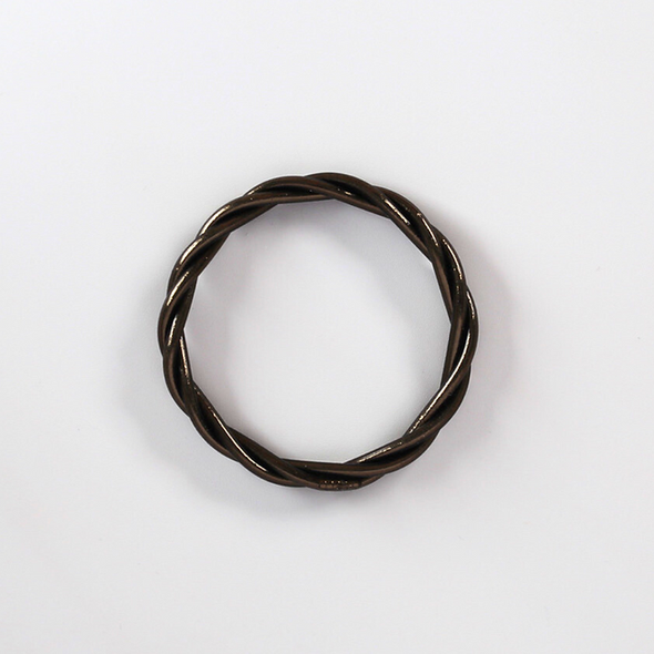 Bracelet Jonc Bouddhiste Torsadé - Black