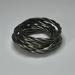 Bracelet Jonc Bouddhiste Torsadé - Black