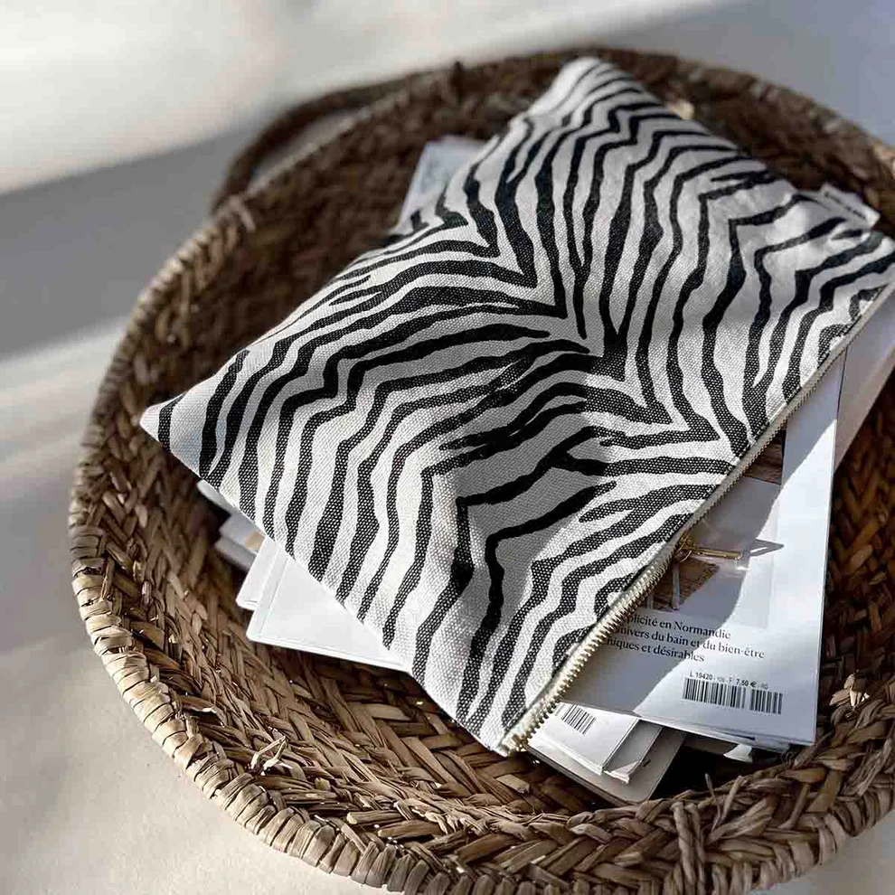 Pochette Lili - Zebra Greige