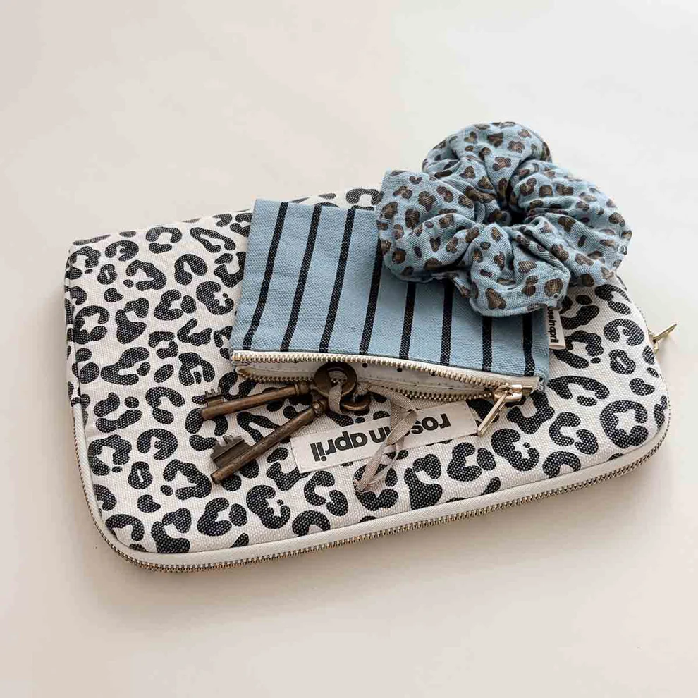 Porte-monnaie Marie Rayures Tennis Blue Sky