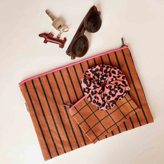 Porte-monnaie Marie School Check Ginger