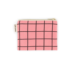 Porte-monnaie Marie School Check Funky Pink