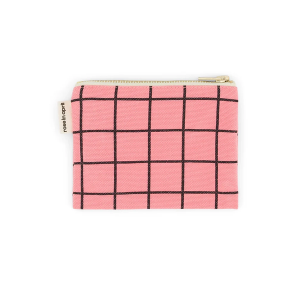 Porte-monnaie Marie School Check Funky Pink
