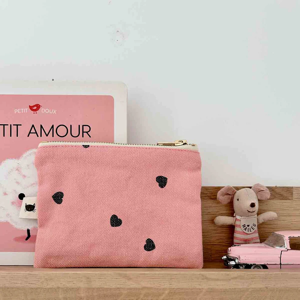 Porte-monnaie Marie Coeur Strawberry