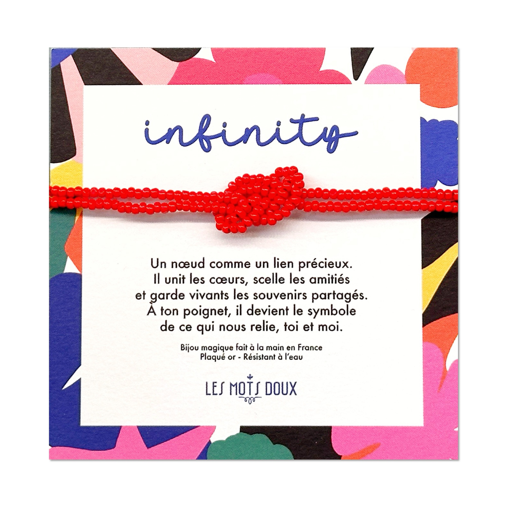 Bracelet Infinity - Rouge