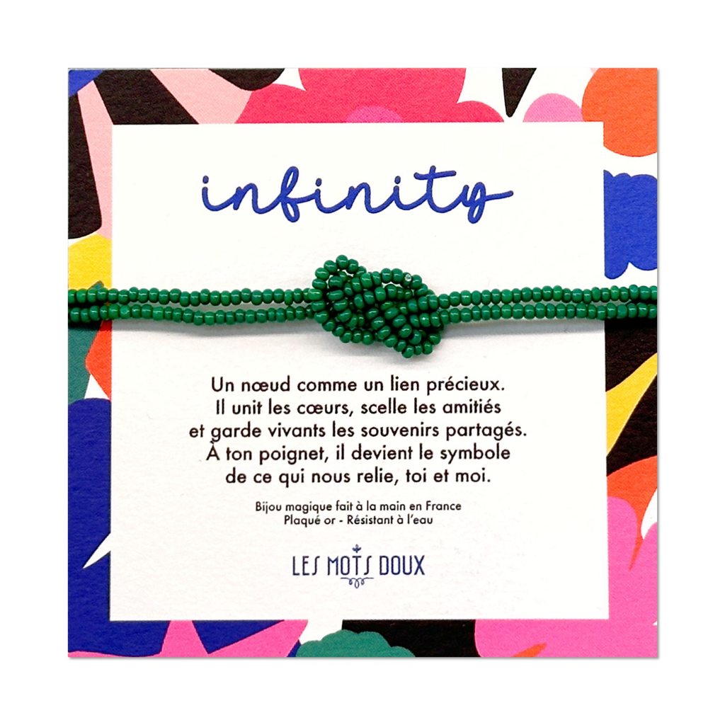 Bracelet Infinity - Vert