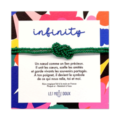 Bracelet Infinity - Vert