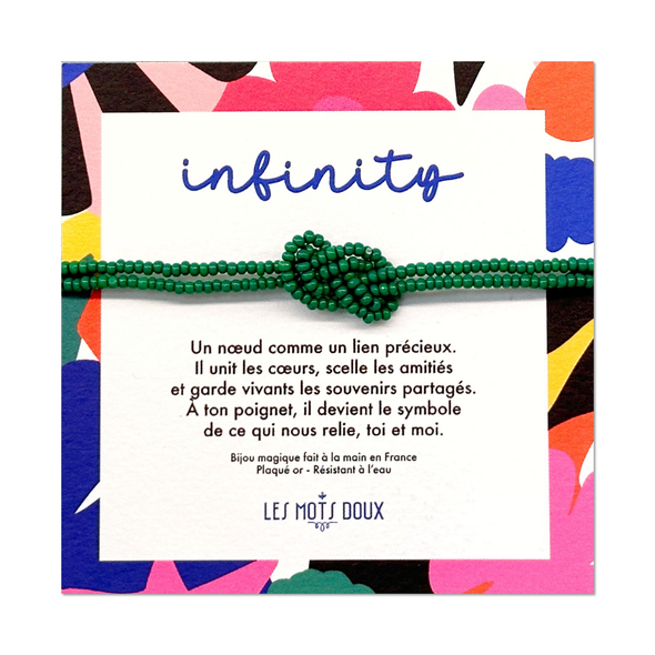 Bracelet Infinity - Vert