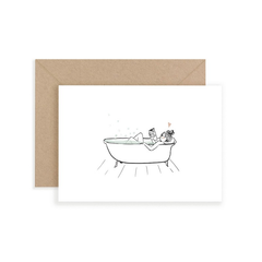 Carte simple Mon bain, un moment précieux