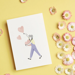 Carte simple Attraper du love