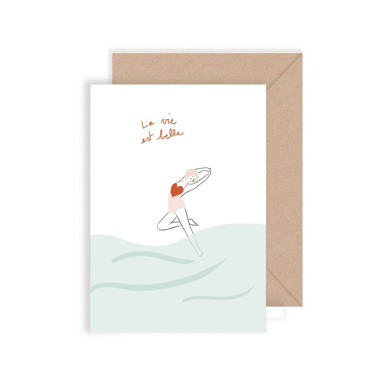 Carte double La vie est belle