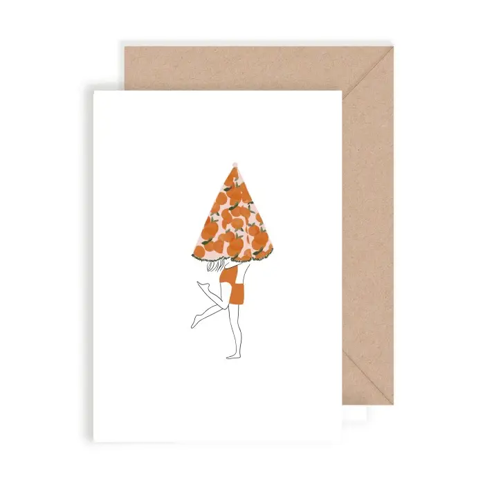 Carte double Parasol