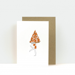 Carte double Parasol