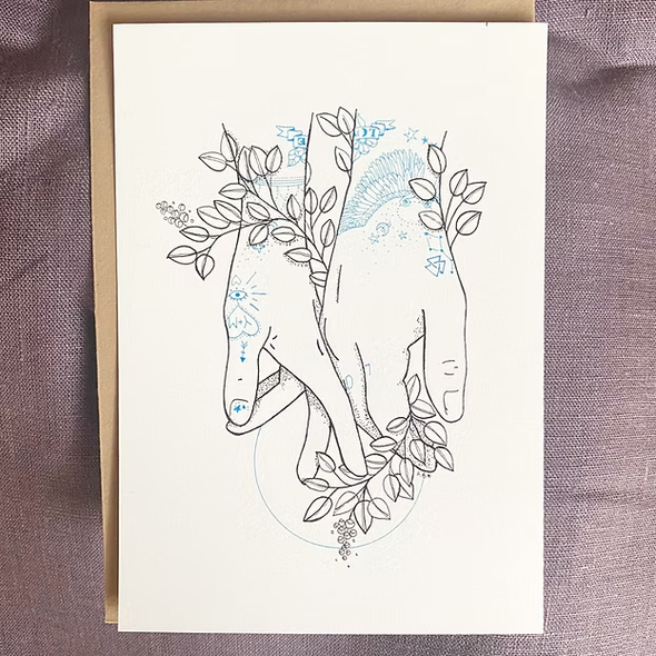 Carte de voeux - S'effleurer