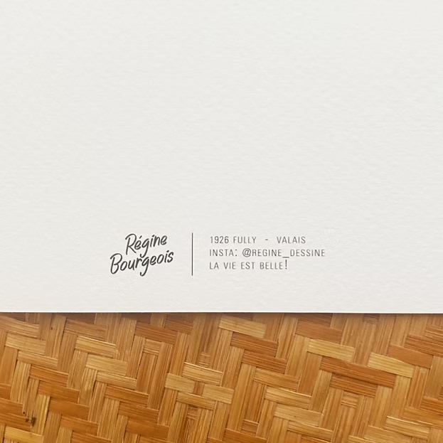 Carte carrée - S'ouvrir à la lune est un voyage