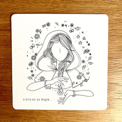 Carte carrée - Croire en sa magie