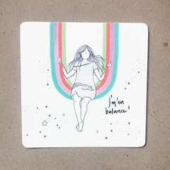 Carte carrée - J'm'en balance !