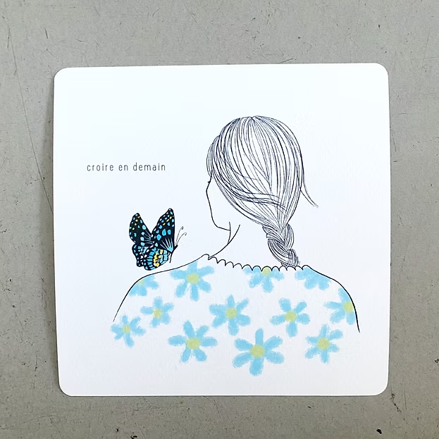 Carte carrée - Croire en demain