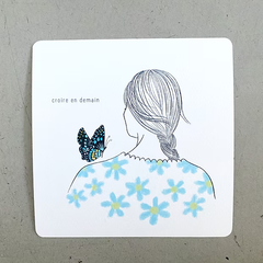 Carte carrée - Croire en demain
