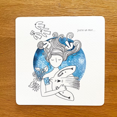 Carte carrée - Juste un mot...