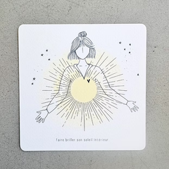 Carte carrée - Faire briller son soleil intérieur