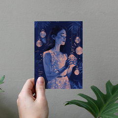 Carte de voeux - A little light for you in the dark