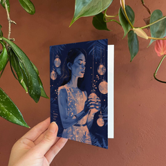 Carte de voeux - A little light for you in the dark