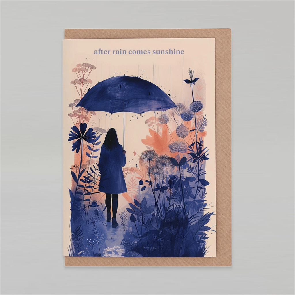 Carte de voeux - After rain comes sunshine