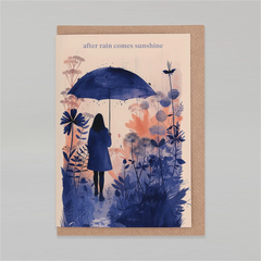 Carte de voeux - After rain comes sunshine