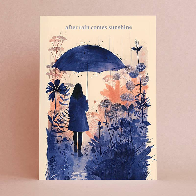 Carte de voeux - After rain comes sunshine