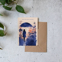 Carte de voeux - After rain comes sunshine