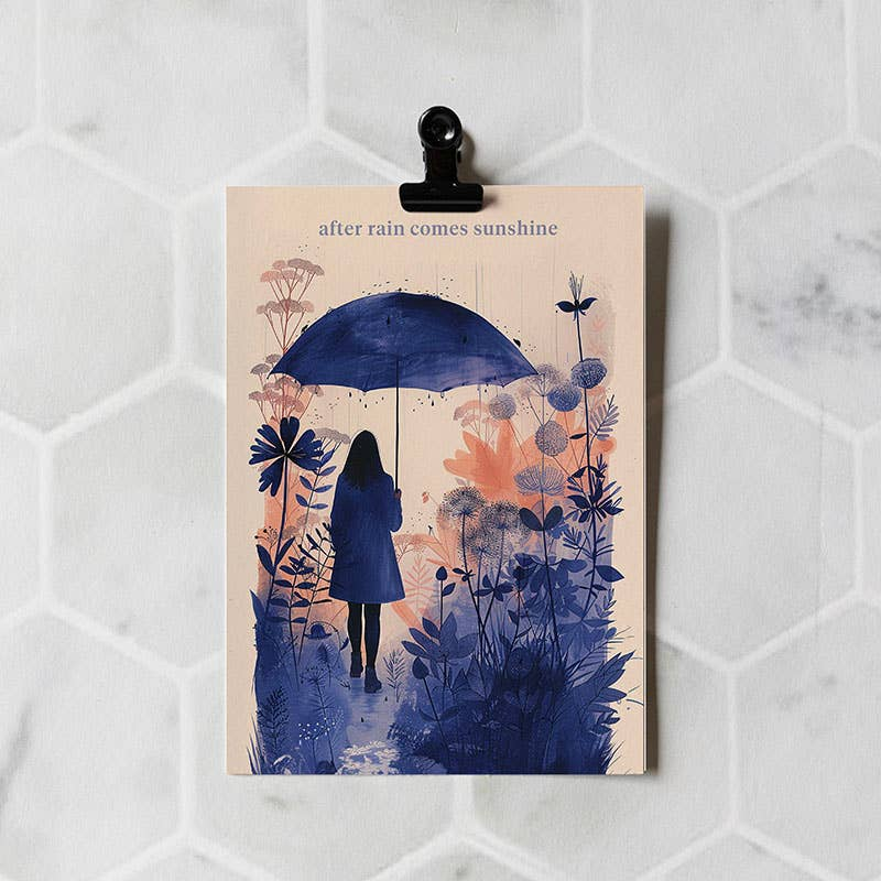 Carte de voeux - After rain comes sunshine
