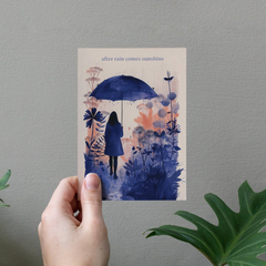 Carte de voeux - After rain comes sunshine