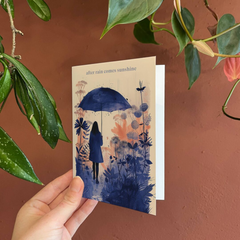 Carte de voeux - After rain comes sunshine
