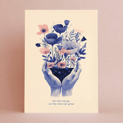Carte de voeux - Let the old go, so the new can grow