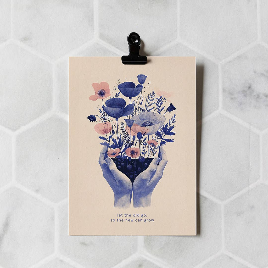 Carte de voeux - Let the old go, so the new can grow