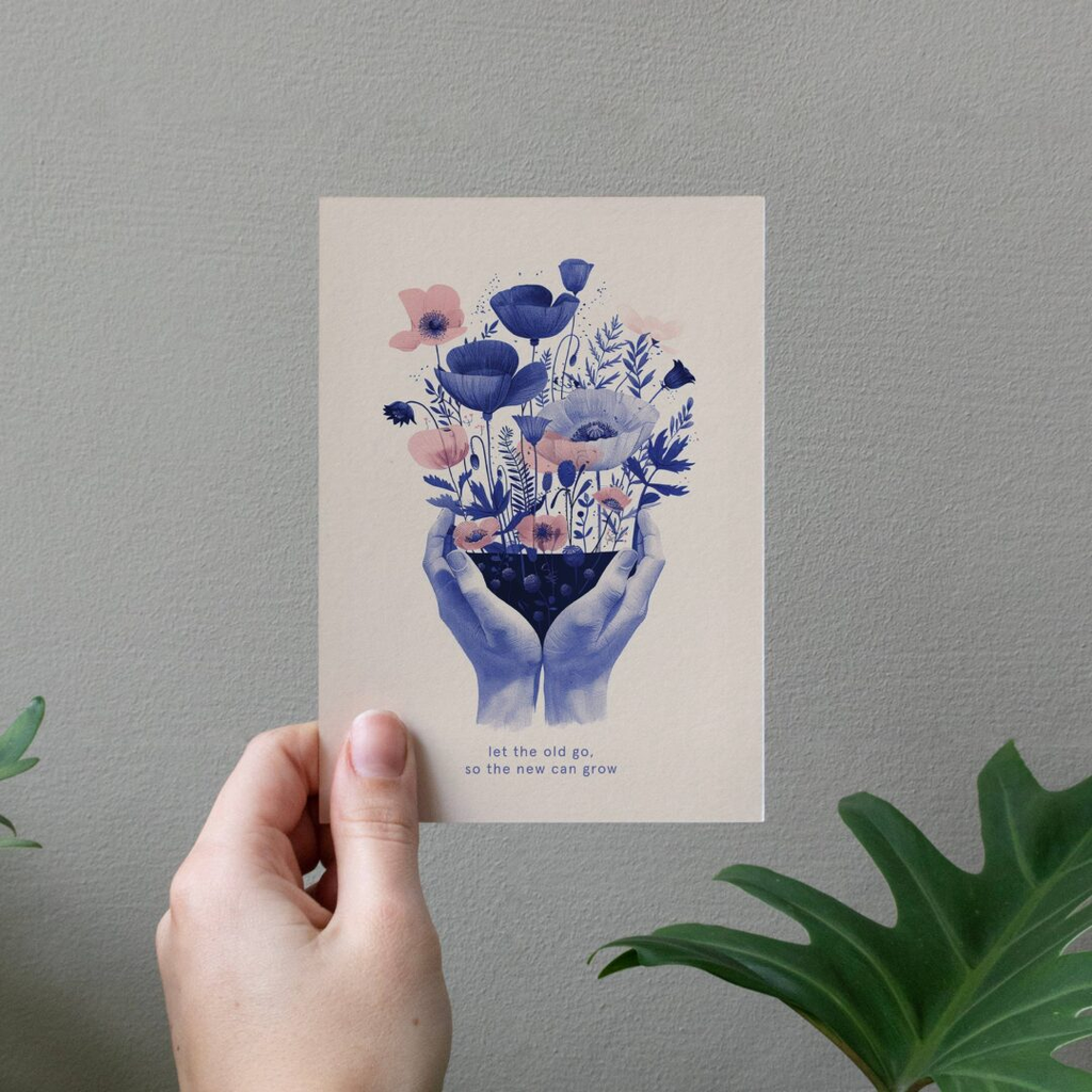 Carte de voeux - Let the old go, so the new can grow