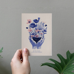 Carte de voeux - Let the old go, so the new can grow