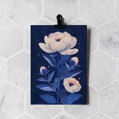 Carte de voeux - Pivoine