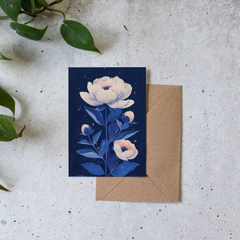 Carte de voeux - Pivoine